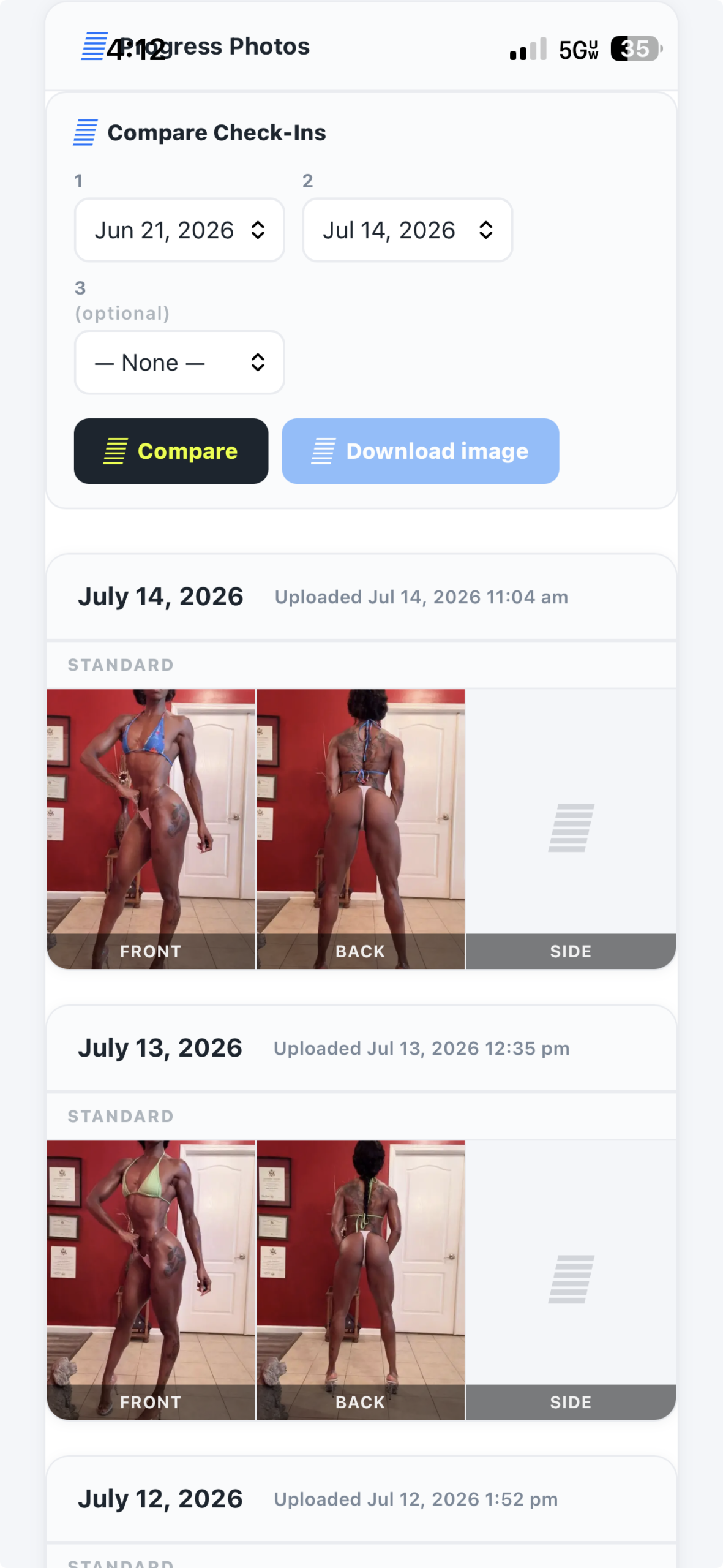Weekly check-in
